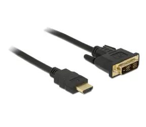 DeLock DVI kabel – DVI-D 18+1 samec > HDMI A samec / 2 m 