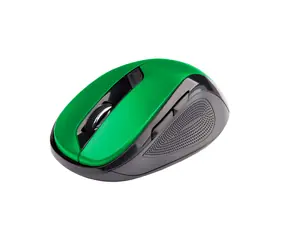 C-TECH WLM-02 černo-zelená / Bezdrátová myš / 1600DPI / 6 tlačítek / USB nano receiver