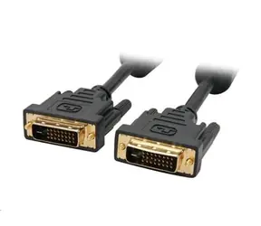 C-TECH propojovací kabel DVI-DVI M-M / DVI-D / dual link / 1.8m