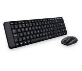 Logitech Wireless Desktop MK220 HU / bezdrátová klávesnice + myš / USB / Černá / HU