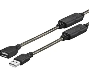 VivoLink USB 2.0 A kabel M - F 15m