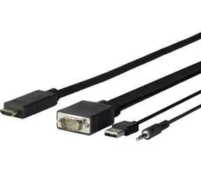 VivoLink Pro VGA + Audio na HDMI M - M 5m / 1920x1080 / EDID / USB napájení