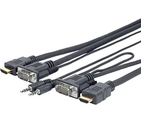 VivoLink Pro VGA + audio a HDMI kabel M - M 5m / HDMI 4K 2K@60Hz / VGA 1920x1200@60Hz