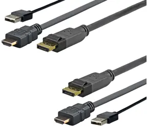 VivoLink Pro HDMI + DP + USB kabel M - M 2m / HDMI 2.0 4K - 2K 60Hz / DP 4K 2K / HDCP / CEC