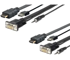 VivoLink Pro HDMI + USB + VGA + Audio kabel M - M 3m / HDMI: 4K 2K@60Hz / 1920x1200@60Hz