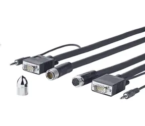 VivoLink Pro VGA + Audio Cross Wall M - M 15m / 1920x1200 / trojité stínění