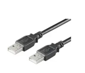 MicroConnect kabel USB2.0 A (M) - USB2.0 A (M) / 1m / černá