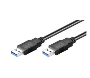 MicroConnect kabel USB3.0 A (M) - USB3.0 A (M) / 0.5m / černá