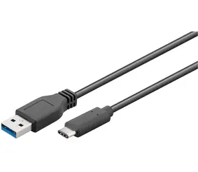 MicroConnect kabel USB3.1 C (M) - USB3.0 A (M) / 0.5m / černá