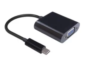 MicroConnect adaptér USB3.1 C (M) - VGA (F) / 20cm / černá