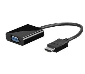 MicroConnect Adaptér HDMI 1.4 - VGA M-F / 1920x1080p@60MHz / audio / 0.3m / černá