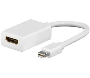 MicroConnect Adaptér Mini DP - HDMI M-F / 15cm / 1920x1080 / bílá
