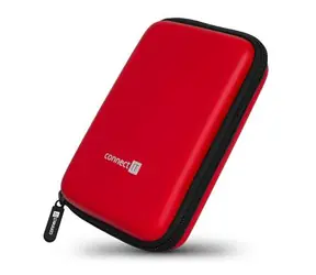 CONNECT IT HardShellProtect pevné skořepinové ochranné pouzdro na 2.5" HDD červená