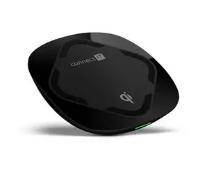 CONNECT IT Qi CERTIFIED Wireless Fast Charge bezdrátová nabíječka černá / 10 W