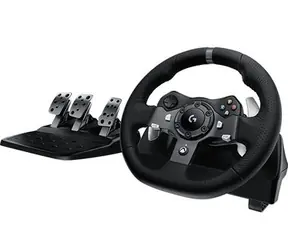 Rozbaleno - Logitech G920 Driving Force Racing Wheel / závodní volant / PC / Xbox / + pedály / černý / rozbaleno