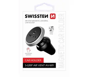 SWISSTEN S-GRIP AV-M9 černo-stříbrná / Magnetický držák do ventilace auta 
