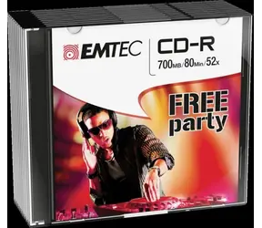 EMTEC CD-R Classic / 700MB / 52x / Slim case 10 ks