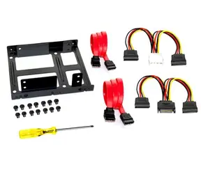 Fantec montážní kit / rámeček pro 2x 2.5" HDD & SSD