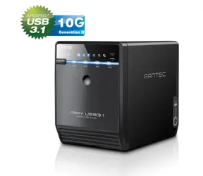 Fantec QB-35U31 černá / externí skříň pro 4x 3.5" SATA HDD / USB 3.1