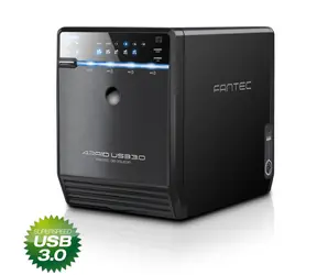 Fantec QB-35US3R černá / externí skříň pro 4x 3.5" SATA HDD / RAID / USB 3.0 & eSATA