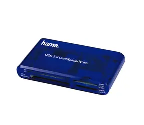 Hama čtečka paměťových karet "35 v 1" modrá / USB 2.0