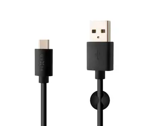 FIXED Dlouhý datový a nabíjecí kabel s konektorem USB-C 2 m černá / 3A