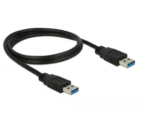 Delock Kabel USB 3.0 Typ-A samec > USB 3.0 Typ-A samec 1 m černá