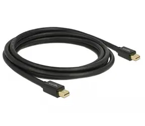 Delock mini Displayport kabel samec > samec 2 m černá