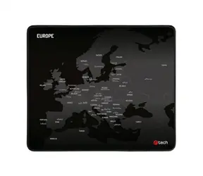 C-TECH MP-01E (Europe) Podložka pod myš černá / 320 x 270 x 4 mm / obšité okraje