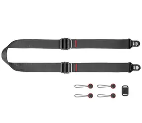 Peak Design Slide Lite Black (černá) - rychloupínací popruh pro fotoaparáty