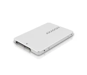 AXAGON RSS-M2SD, SATA - M.2 SATA SSD, interní 2.5" ALU box, stříbrný