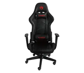 Marvo CH-106 černá / herní křeslo / 129-139cm / ergonomické / sklopné až do úhlu 180° / syntetická kůže