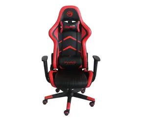 Marvo CH-106 červená / herní křeslo / 129-139cm / ergonomické / sklopné až do úhlu 90° / syntetická kůže