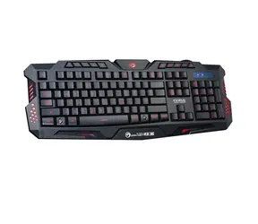 Marvo K636 herní klávesnice černá / LED podsvícení / 114 kláves / anti-ghosting / USB / US / 1.5m