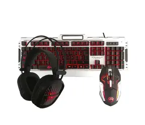 Marvo CM303 barevná / herní sada klávesnice+myš+sluchátka / 6 tlačítek / 1.5m / USB / podsvícení