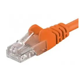 PremiumCord UTP CAT6 0.25m / Patch kabel / RJ45-RJ45 / oranžová