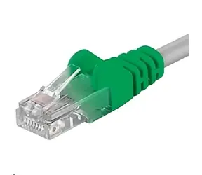 PremiumCord UTP CAT5E 3m křížený / Patch kabel / RJ45-RJ45 / šedá