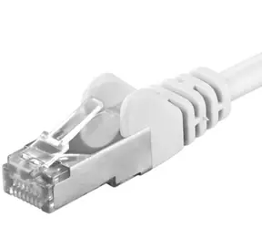 PremiumCord SFTP CAT6A 5m bílá / Patch kabel / RJ45-RJ45