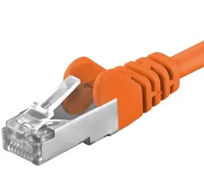 PremiumCord SFTP CAT6A 7m oranžová / Patch kabel / RJ45-RJ45