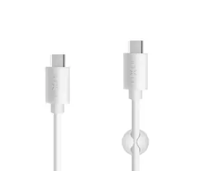 FIXED Dlouhý datový a nabíjecí USB-C kabel s konektorem USB-C bílá / USB 2.0 / 2 metry / 15W