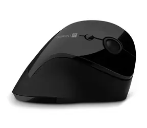 CONNECT IT FOR HEALTH CMO-2700-BK černá / Ergonomická vertikální bezdrátová myš / 1600DPI / 6 tlačítek / 2.4GHz / 1x AA