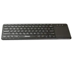 EVOLVEO WK32BG černá / bezdrátová klávesnice s touchpadem / Nano USB / CZ