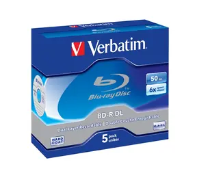 VERBATIM BD-R DL 6x 50 GB 5 kusů / Blu-ray / jewel case