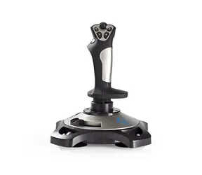 NEDIS joystick Černý / USB / 12 tlačítek / kompatibilní se zařízeními USB / kabel 1.5m