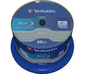 VERBATIM BD-R BLU-RAY 25 GB 6x spindl 50 ks