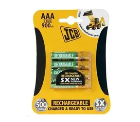 JCB RTU NiMH AAA (R03) 900mAh blister 4 ks