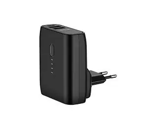 USAMS US-CD71 Power Bank + Dobíječ 5000mAh černá