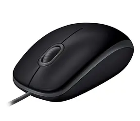 Logitech Mouse B110 Silent černá / optická myš / USB / 1000dpi / 3 tlačítka / 1.8m