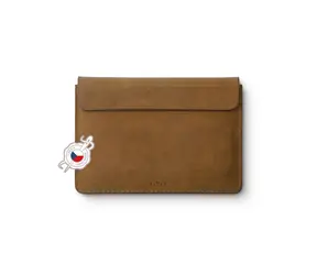 FIXED Oxford kožené pouzdro pro Apple iPad 9.7" hnědá / Pravá kůže 