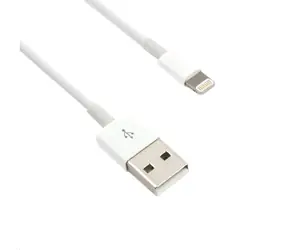 C-TECH USB 2.0 Lightning (IP5 a vyšší) nabíjecí a synchronizační kabel / 1m / bílá